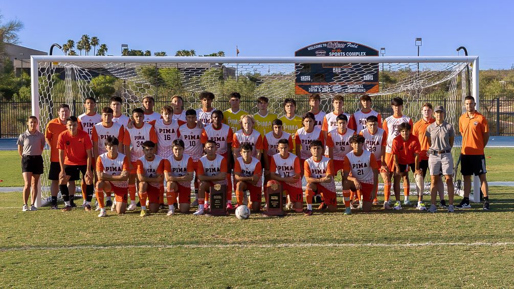 The 2023 Pima Aztecs Men's Soccer team fell in Pool D play on Tuesday to No. 4 seeded Iowa Lakes Community College 3-0 closing out their season at 13-3-1 overall. Photo by Stephanie van Latum