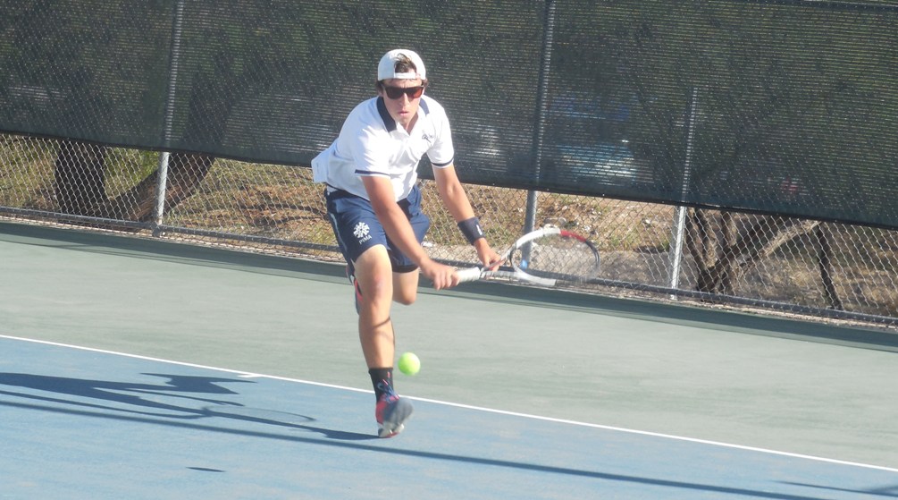 Freshman Scott Mantelman is one of three Aztecs men's tennis players who will play in their respected consolation finals on Friday in the final day of the NJCAA Division I National Championships. Photo by Raymond Suarez