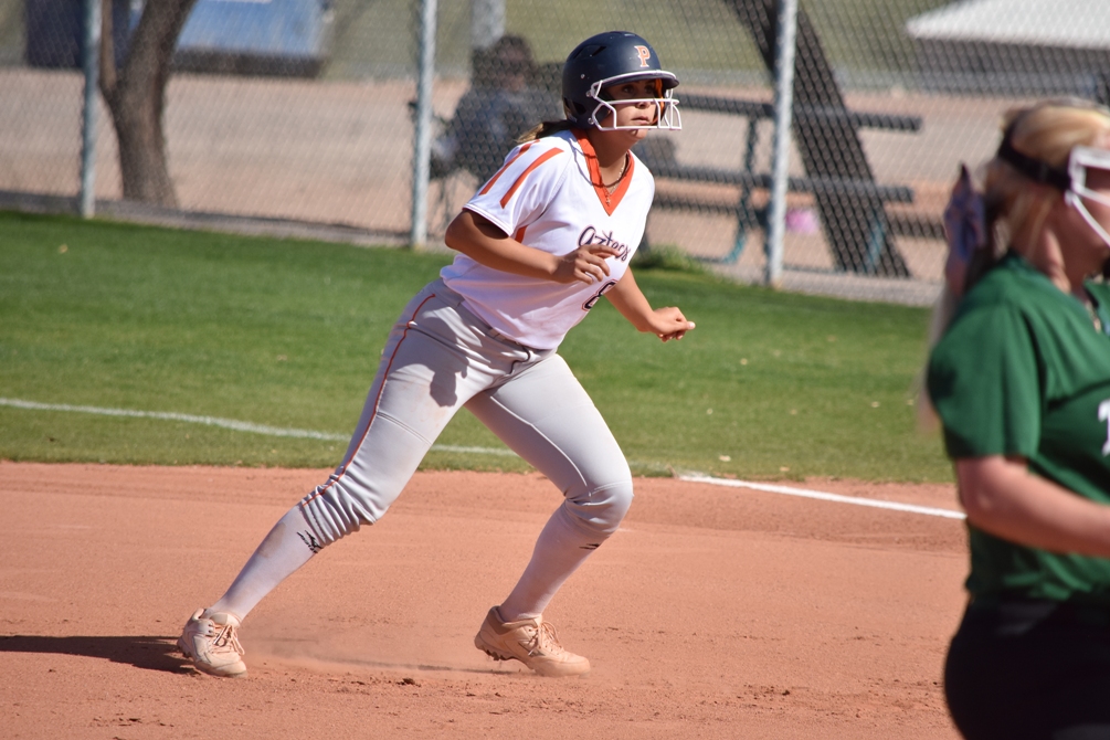 Freshman Mya Cabral (Pueblo HS) was named to the honorable mention team of the 2018 Fastpitch News NJCAA Division I All-Americans list. She hit .485 on the season with 52 RBIs. Photo by Ben Carbajal