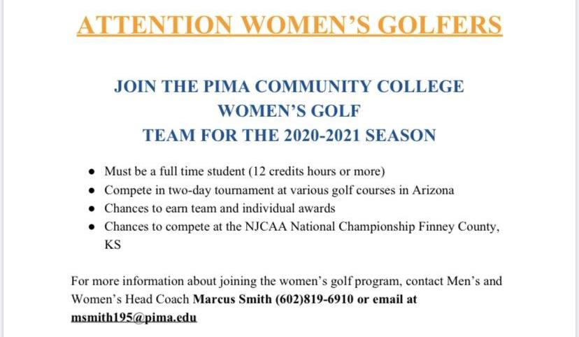 Information on joining the Aztecs Women's Golf Program