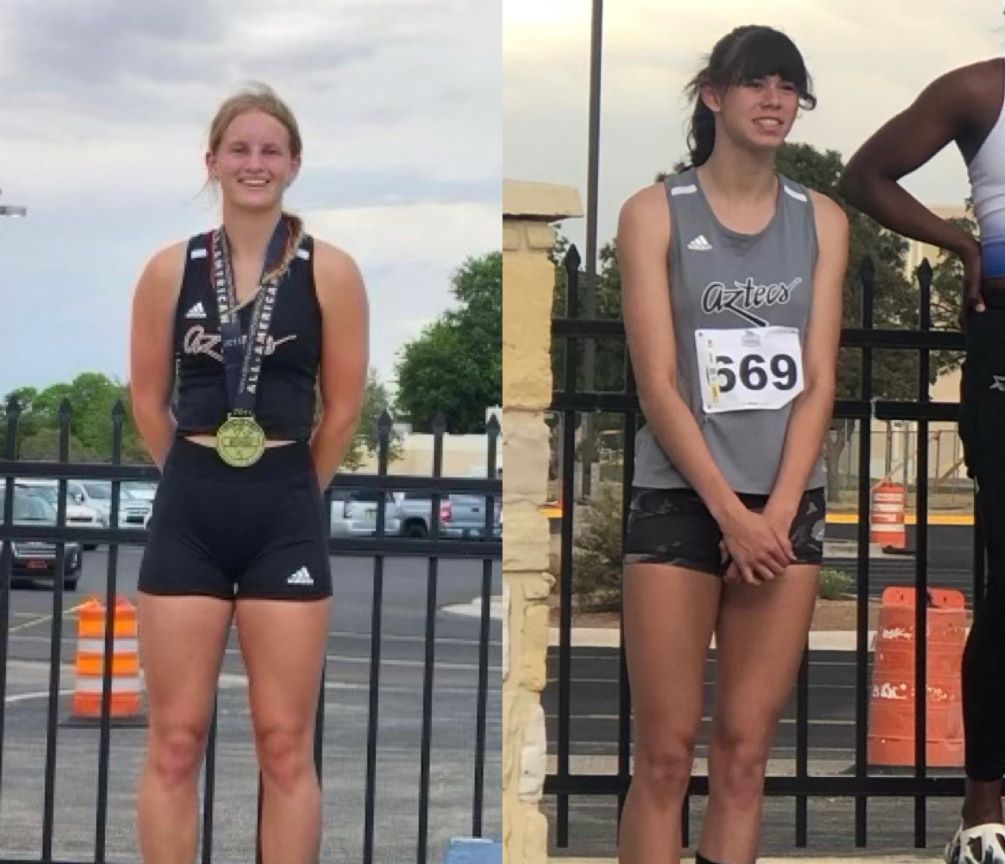 Freshman Brooke Peterson (Mingus HS) took second place in the Pole Vault with a mark of 3.67 meters (12-0.50) and sophomore Jackie trice became a two-time NJCAA All-American in the Long Jump after taking eighth place with a mark of 5.71 meters (18-8.75). Competition continues today in Hobbs, NM. Photos courtesy of Chad Harrison
