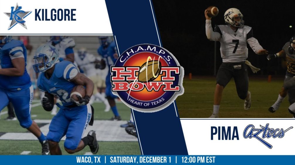 The Aztecs football team will play in their second bowl game in program history against Kilgore College on Saturday, Dec. 1 at the C.H.A.M.P.S Heart of Texas Bowl. Courtesy of NJCAA