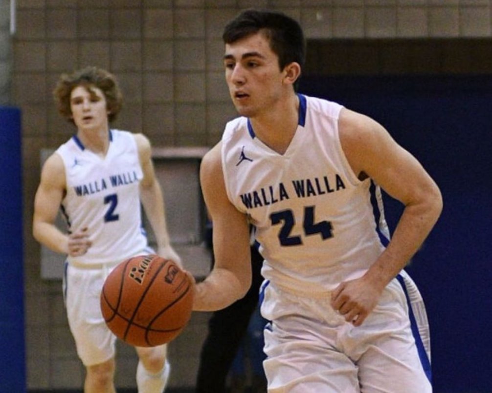 The Aztecs men's basketball program received a commitment from Dylan Sullivan, a 6-5 guard from Walla Walla High School in Washington. He averaged 14.0 points, 6.5 rebounds and 1.5 blocks in his career with the Blue Devils. Photo courtesy of the Sullivan Family