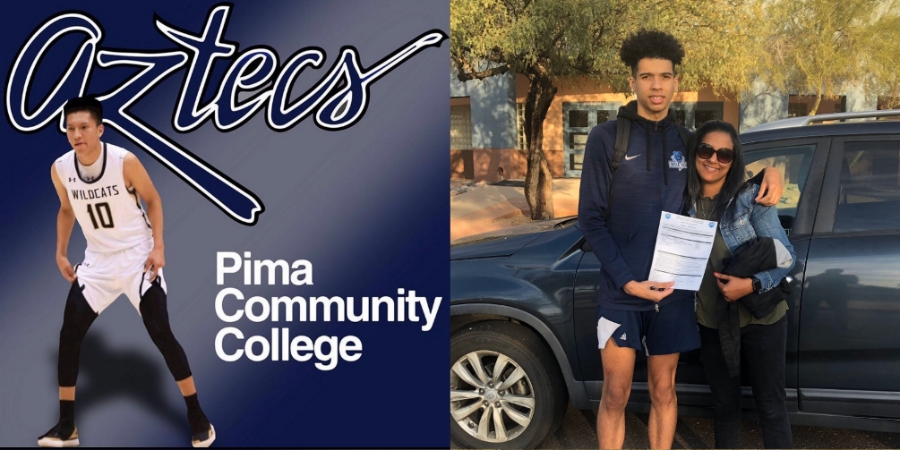 Cooper Burbank from Chinle High School and Jalen Johnson from Bella Vista Prep committed to play for the Aztecs starting in the 2020-21 season. Burbank averaged 23.0 and 8.0 rebounds in his senior season while Johnson posted 14.0 points and 7.0 rebounds. Graphic courtesy of Cooper Burbank. Photo courtesy of Jalen Johnson