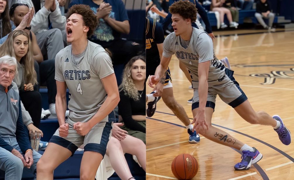 Sophomore Traivar Jackson became the first Pima men's basketball player to be named NJCAA Division II All-American in back-to-back seasons. He scored in double figures in 61 of the 62 career games he played at Pima. Photos by Stephanie van Latum