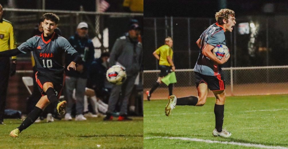 Sophomores Ernesto Osornio (Ironwood HS) and Nicholas Bianchi (Pinnacle HS) were named to the United Soccer Coaches 2022 Junior college Division II Men's All-American team. They will be recognized at the United Soccer Coaches Convention on January 14, 2023 in Philadelphia. Photos by Andre Rocha