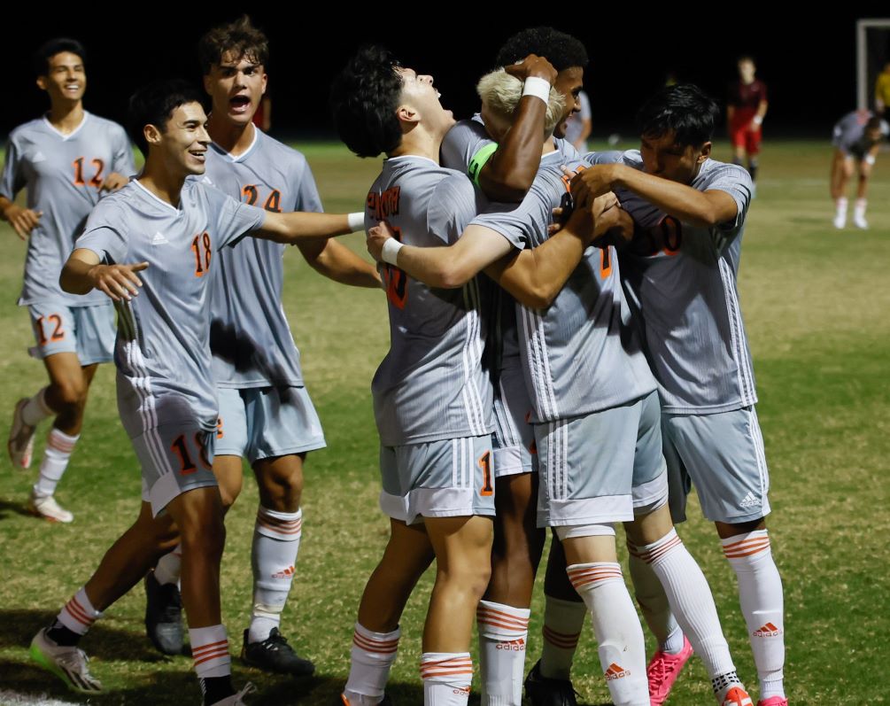 The Aztecs Men's Soccer team got into the NJCAA Division II National Tournament with an at-large bid as they will be the No. 5 seed. The tournament will be at the Kino North Sports Complex from Nov. 12-18. The Aztecs will be part of Pool D and will play on Monday and Tuesday at 5:30 p.m. Photo by Stephanie van Latum