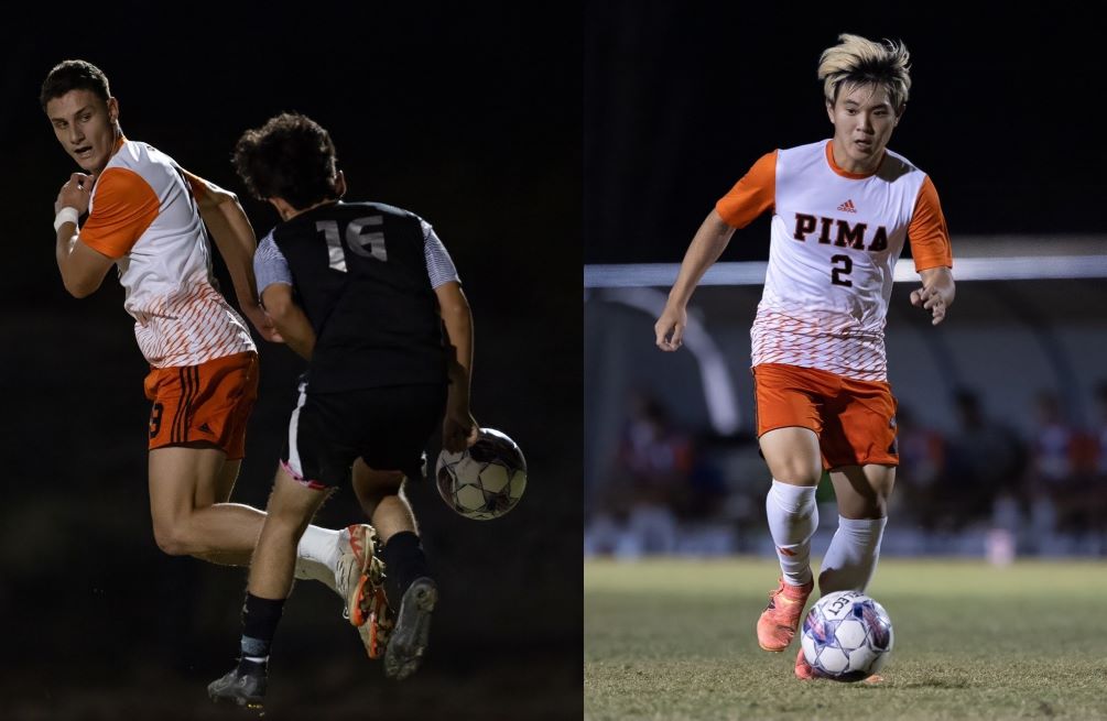 Sophomore Jose Luis Martin Montealegre had a hat trick while fellow sophomore Dohyun Koh provided two assists as No. 4 Men's Soccer picked up their sixth straight win and ninth shutout victory after beating GateWay Community College 4-0. The Aztecs are 13-1 overall and 12-1 in ACCAC conference play. Photos by Stephanie van Latum