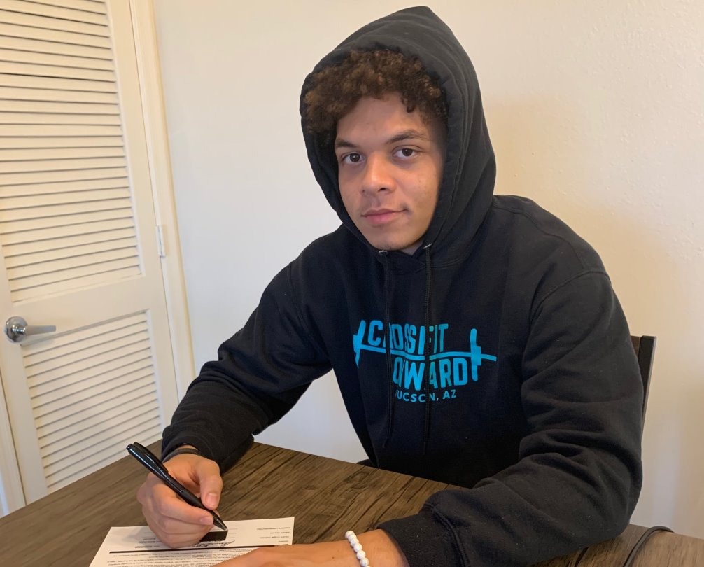 The Aztecs men's track team added more depth in the sprint and jump events as it signed Shaun Buttigieg-Brown from Mountain View High School. He has PRs in the 100 meters (11.11 seconds), 200 meters (22.60) and the long jump (21-feet, 8.75-inches). Photo courtesy of Shaun Buttigieg-Brown