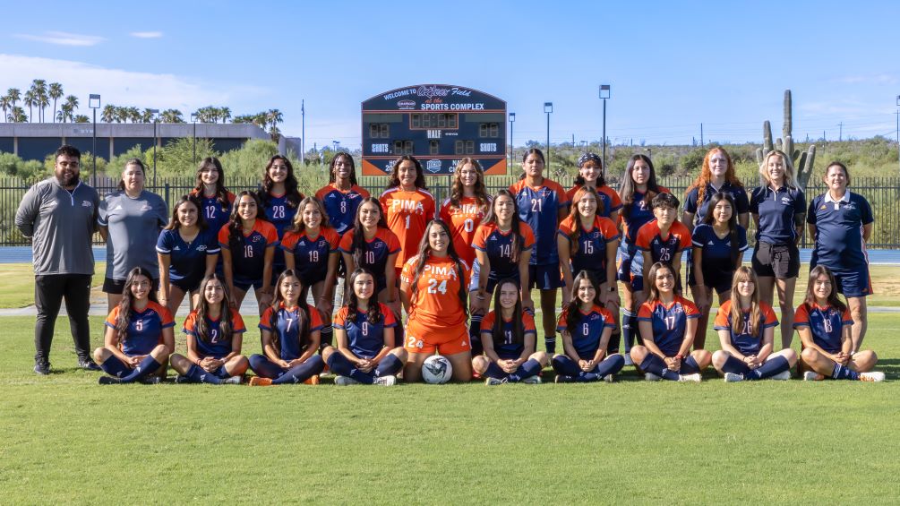 The Pima Aztecs Women's Soccer team finished the 2024 season with an overall record of 13-5 and 11-3 in ACCAC conference play (most ACCAC wins since 2017). They advanced to their third straight Region I, Division II Championship game and have advanced to the NJCAA Division II National Tournament in three of the last four years. Photo by Stephanie van Latum